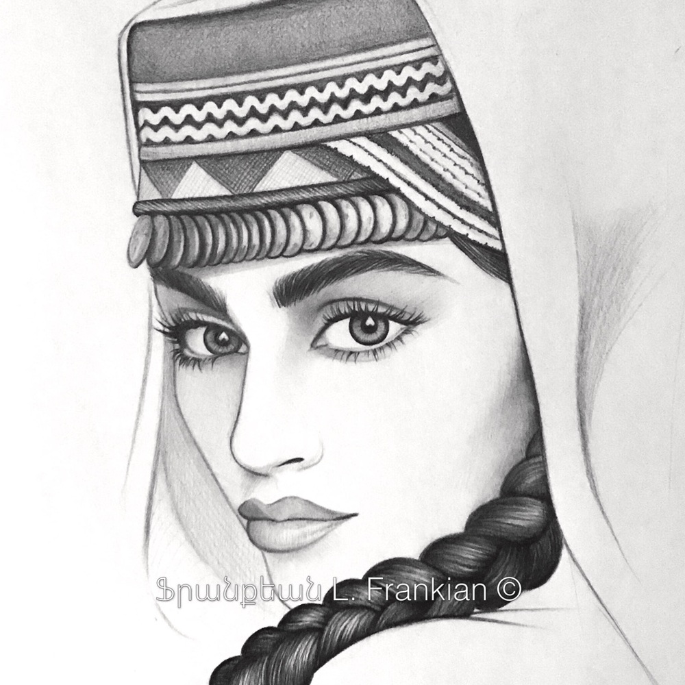 Girl w/Braid Print